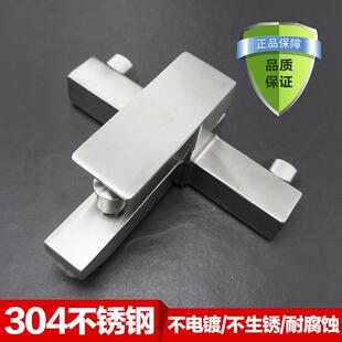 304不锈钢浴缸淋浴龙头淋浴花洒套件冷热龙头浴室明装三联混水阀