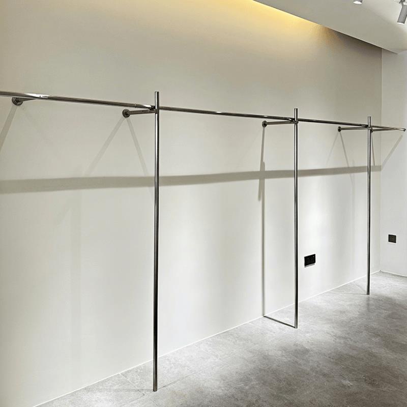 服装店衣服展示架上墙女装店专用货架婚纱店陈列架挂衣架子落地式