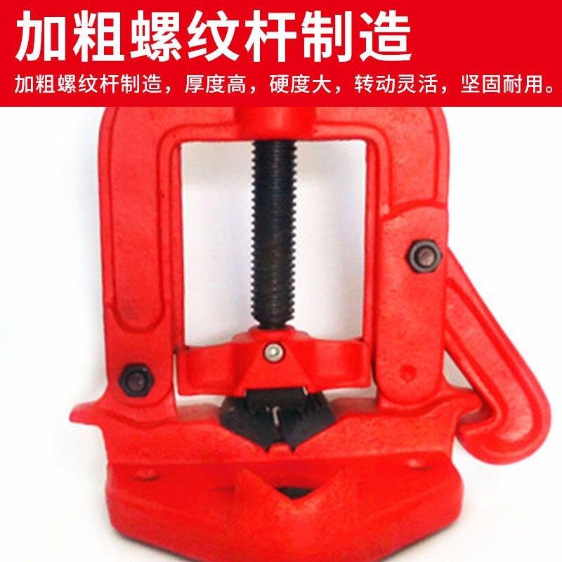 速发新工管子台虎钳固定台钳台虎管子压力龙门钳架子平台钳