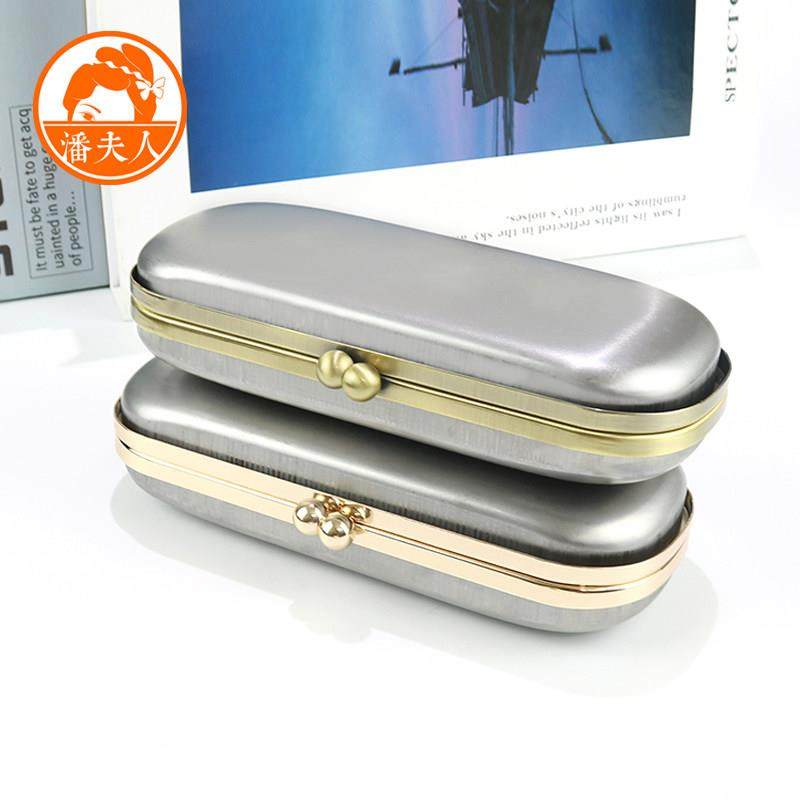 潘夫人眼镜盒口金配件手工diy材料包创意抗压眼镜收纳盒A级电镀,居家布艺,缝纫DIY工具套装,淘宝优惠券,粉丝福利购,淘宝优惠卷