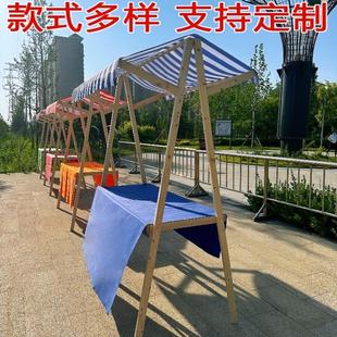 集市摊位架摆摊桌花车展示架地摊车移动可折叠促销展示台市集夜市