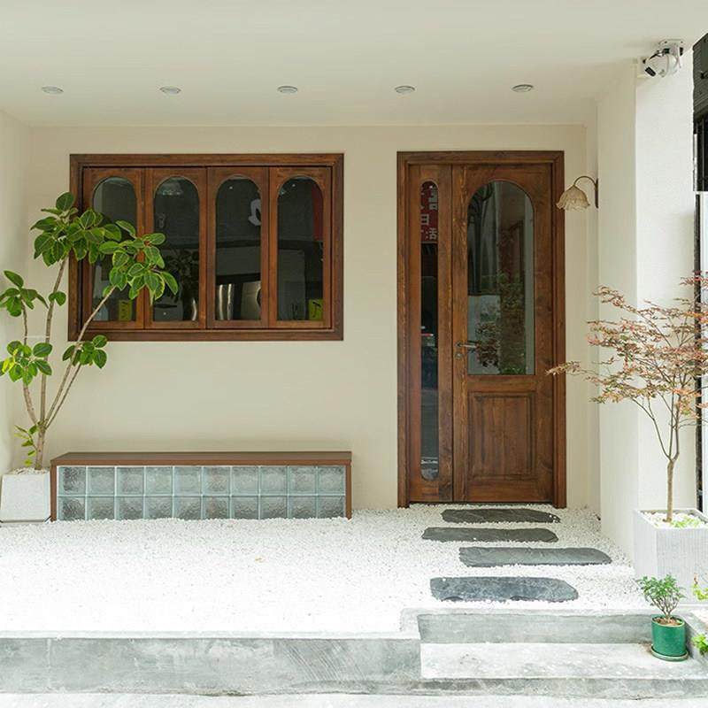 米漫纯实木门窗定制樟子松纯原木子母门对开门单开门折叠窗平开窗