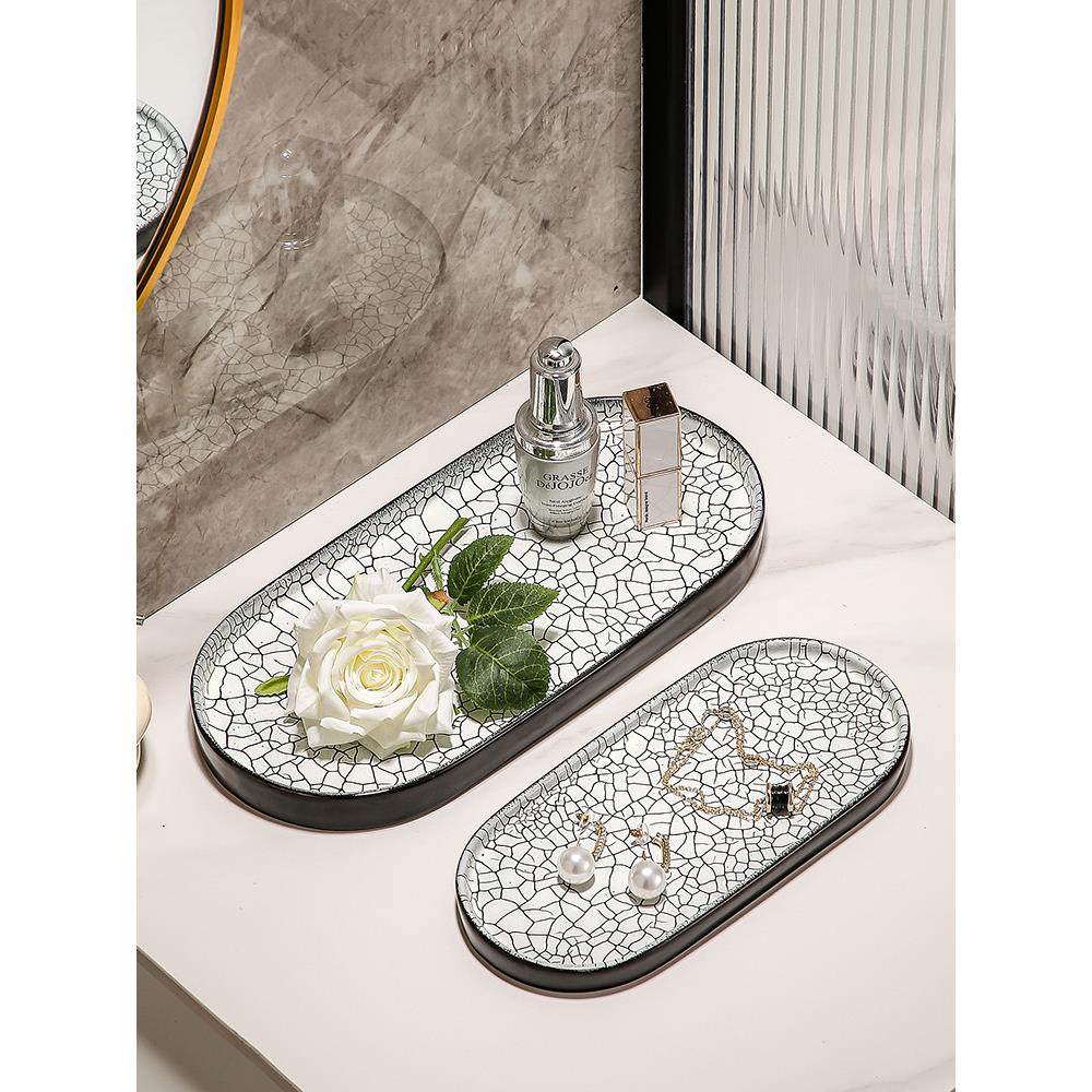 高端精致托盘美容院酒店毛巾首饰钥匙家用洗手台收纳盘杯子置物盘,餐饮具,盘,淘宝优惠券,粉丝福利购,淘宝优惠卷