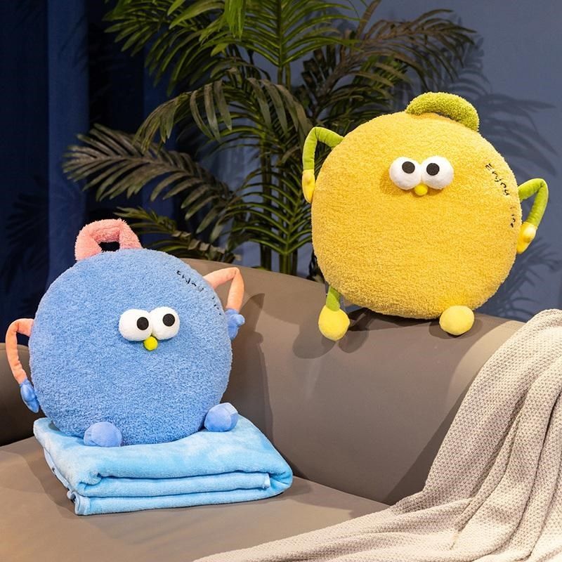 可爱便携抱枕毯子二合一办公室午睡汽车用盖腿空调毯腰靠两用靠枕,居家布艺,抱枕被,淘宝优惠券,粉丝福利购,淘宝优惠卷