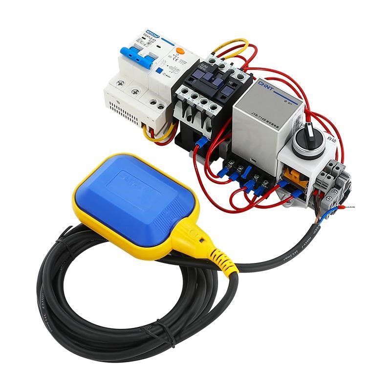 全自动上水塔f水位液位继电器水泵控制器380V供水排水浮球开关220