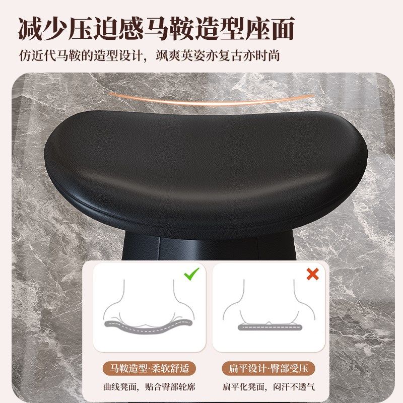 2025新款化妆凳不占空间梳妆台专用凳子女生卧室轻奢高级感美甲椅