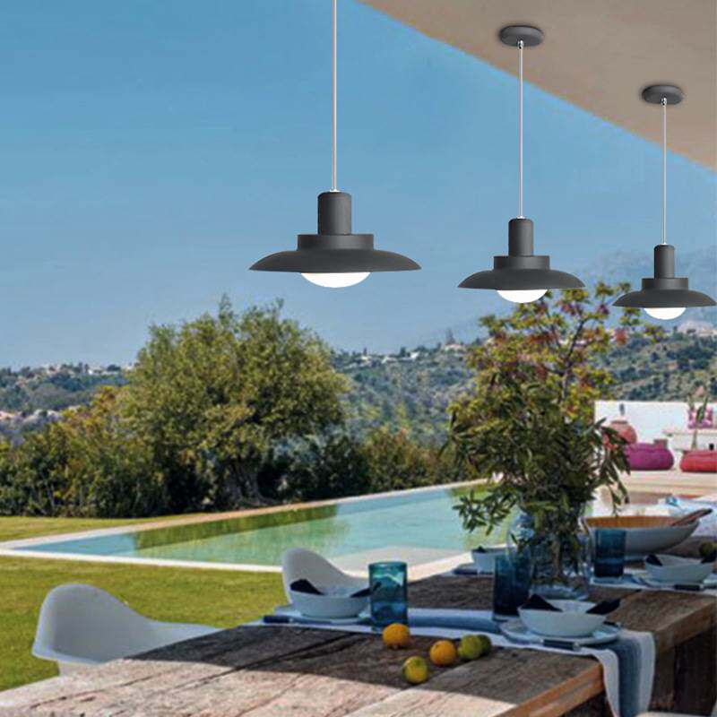 现代简约创意阳台庭院户外吊灯个性防水磨砂玻璃灯具灯饰室外吊灯