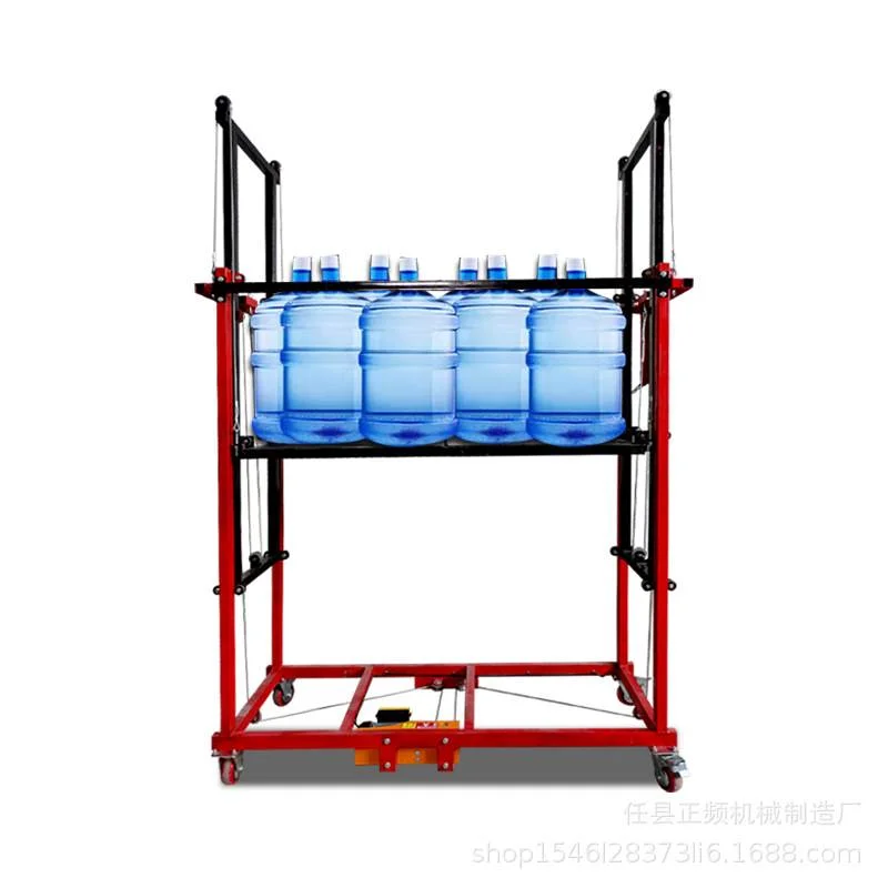 电动脚手架工地施工登高家用装修移动折叠多功能遥控升高升降平台