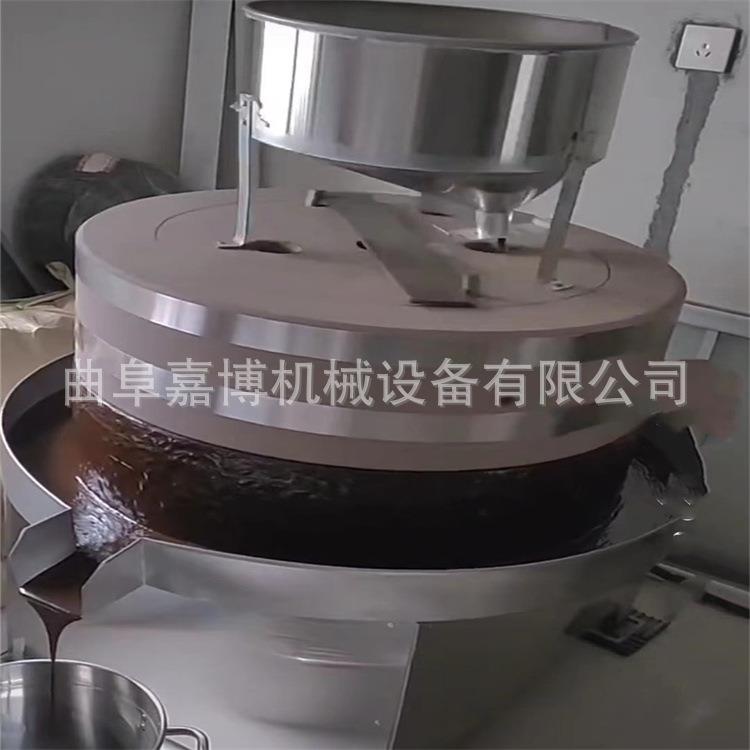 石盘式电动豆浆石磨 香油芝麻酱机 韭菜辣椒酱电动石碾子机单双辊