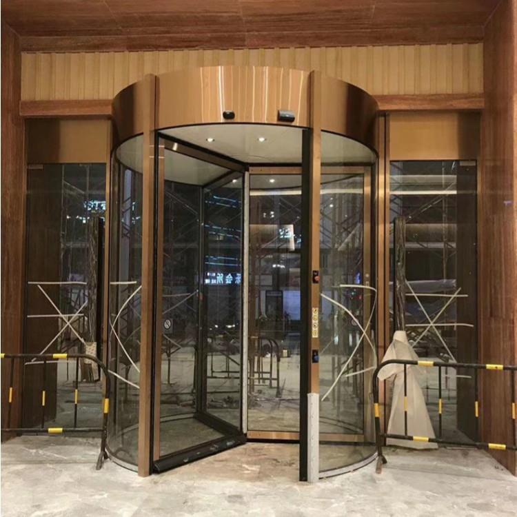 自动DM4门旋转门定制厂感应门旋转门做厂家定定制两翼旋家门转采