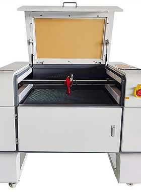 厂家直发7050E灰白激光雕刻机CO2激光切割机80W乾城雕刻机一体机