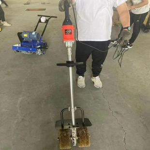 手持滚刷式 彩钢瓦工字钢翻新抛光机 除锈机 水泥地面钢丝轮打磨机