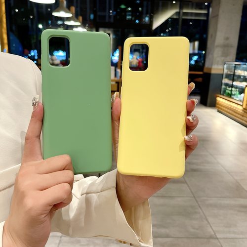 适用三星A71 4G手机壳A50液态硅胶A51简约A52纯色A53防摔A54保护套A72全包A73 4G男女新款A50s防滑A72 4G外壳