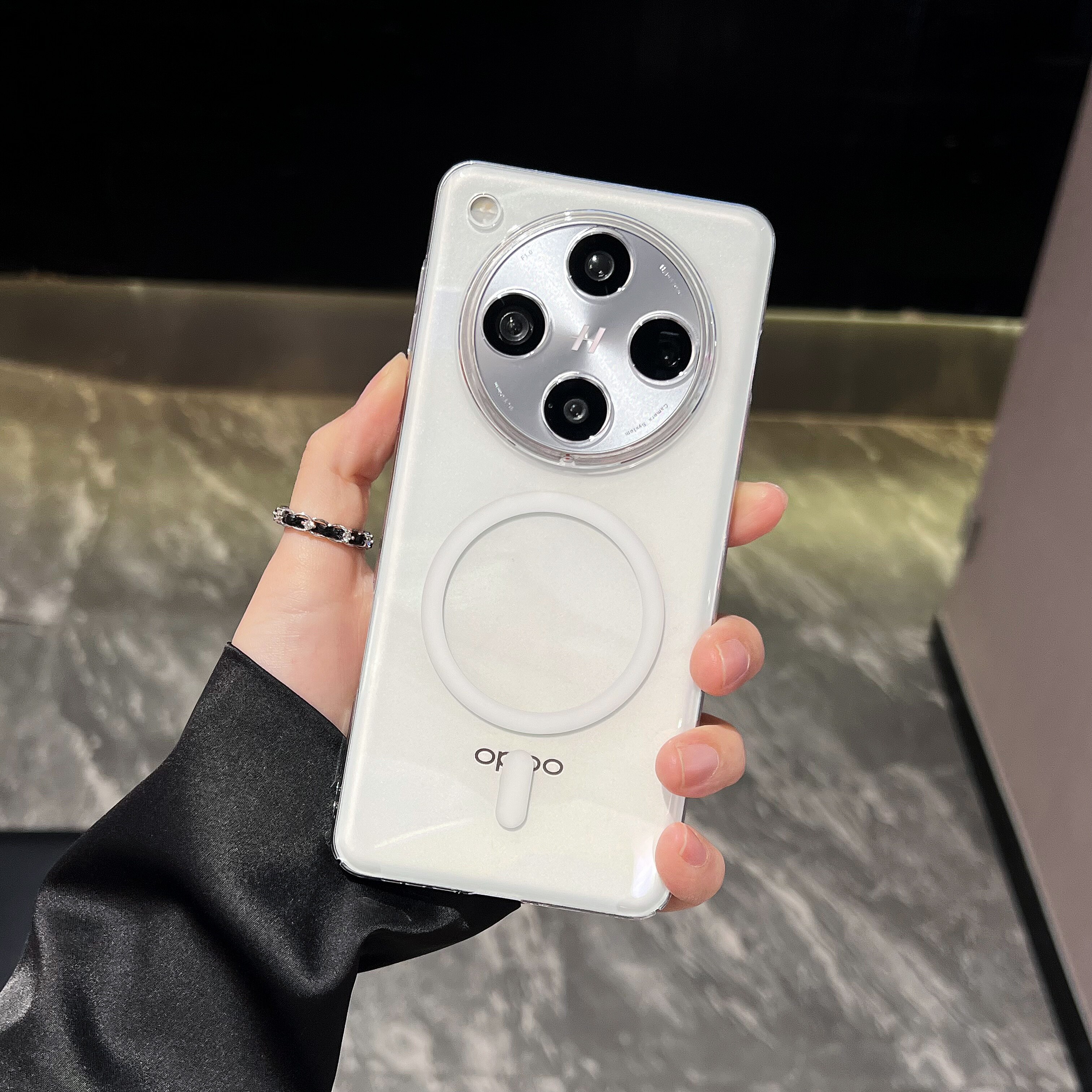 适用于oppofindx8ultra手机壳x8s+新款轻薄透明无线磁吸x8全包镜头散热x8pro简约高级感x8硬套亚克力男女防摔