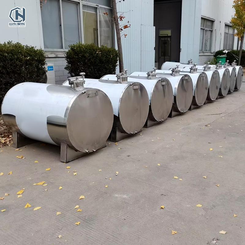 卧式不锈钢储存罐 1000斤卧式储存罐 存水304储罐 密封设操作简单