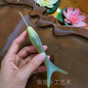 胖家手工艺术角针钩针编织工具不锈钢F767S5TJ顺滑织安针鱼牛尾胖