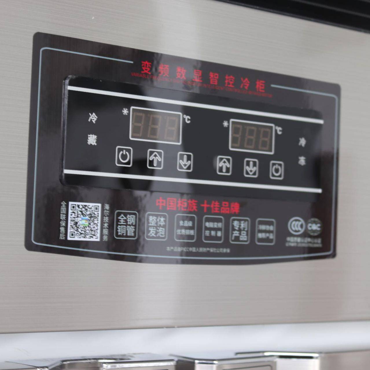 商用门冰柜冷藏展示保鲜柜冷冻柜厨具电6门双温冰柜箱六铜RUP管制