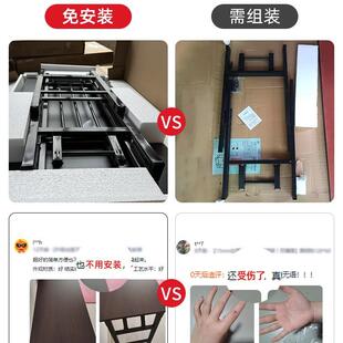 卧家用办室公学习桌小户型EWP子简易长方形出 可折叠书电脑桌台式