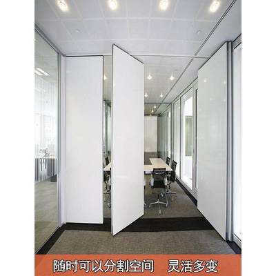 酒店包间活动屏风宴会厅移动隔断推拉电动移门展厅展板折叠隔音墙