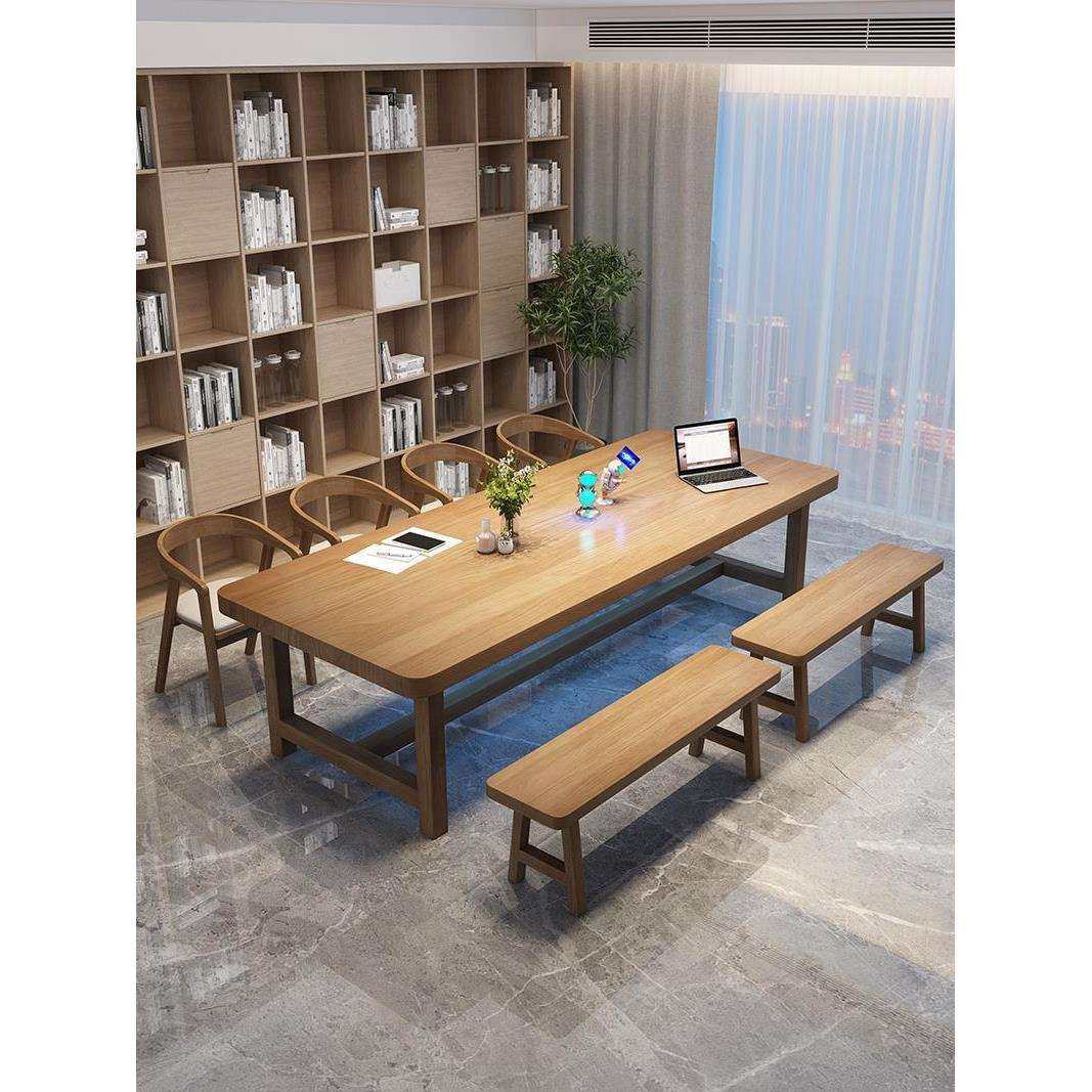 全实木大书桌电脑桌简约家用双人学习桌客厅长条大板办公桌工作台,电子元器件市场,其它元器件,淘宝优惠券,粉丝福利购,淘宝优惠卷