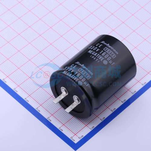 牛角型电解电容 330FKX1600AW3C35X44 330V 1600uF 插件D35xL44mm