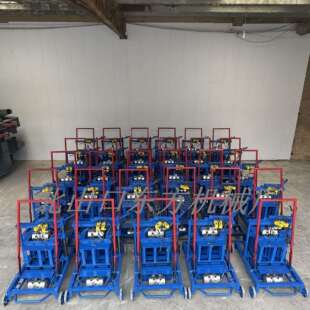 家用小型免烧砖机斜推式水泥空心砖机设备加宽移动混凝土砌块砖机