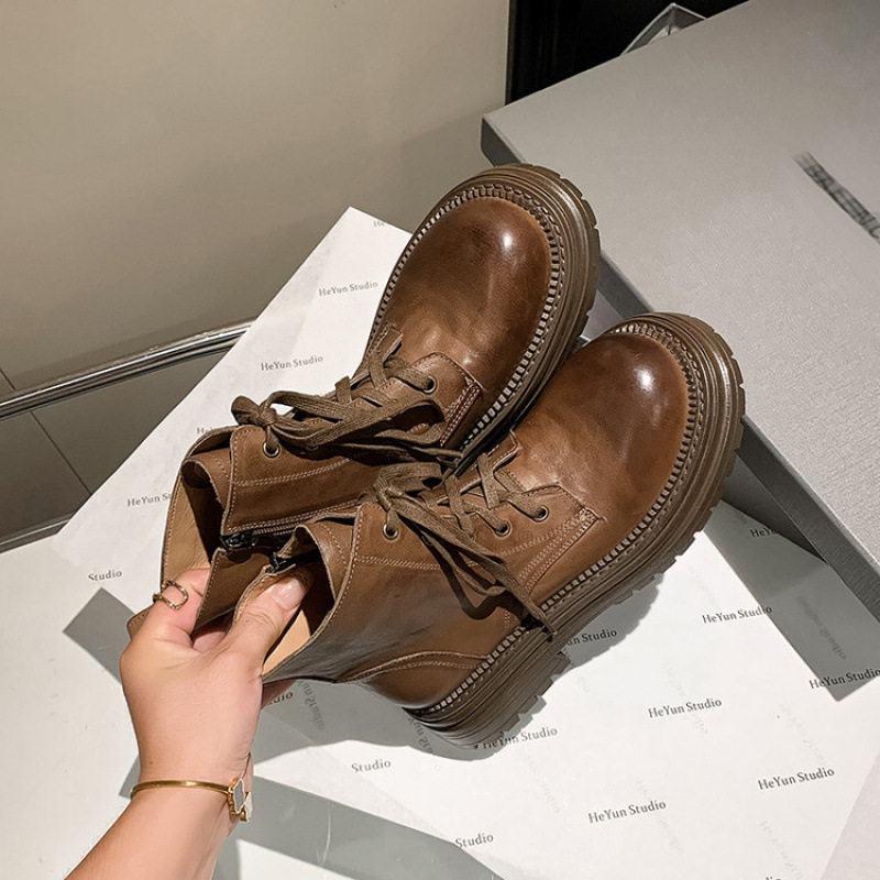 真皮厚底马丁靴女款2025新款英伦风增高短靴美拉德西部牛仔登山鞋,户外/登山/野营/旅行用品,登山鞋/徒步鞋,淘宝优惠券,粉丝福利购,淘宝优惠卷