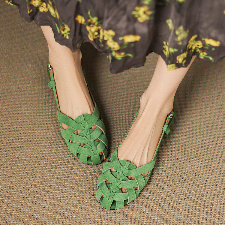 法式绝美镂空小凉鞋2025新款夏季外穿真皮编织平底低跟罗马鞋杏色,户外/登山/野营/旅行用品,登山鞋/徒步鞋,淘宝优惠券,粉丝福利购,淘宝优惠卷