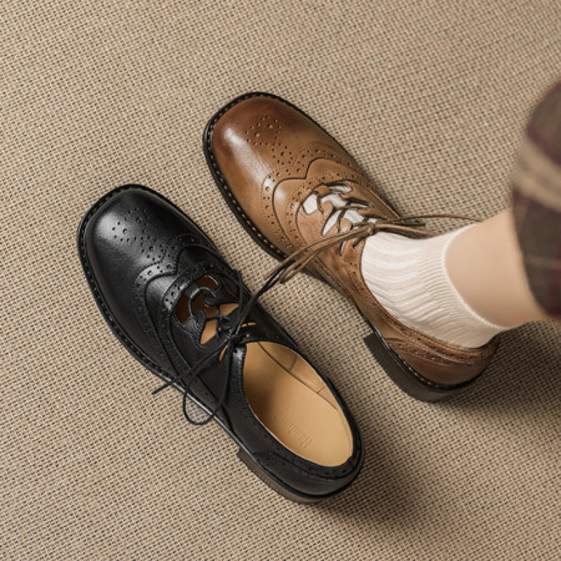 法式复古花布洛克单鞋女圆头工作职业春秋英伦风乐福小皮鞋黑色,户外/登山/野营/旅行用品,登山鞋/徒步鞋,淘宝优惠券,粉丝福利购,淘宝优惠卷