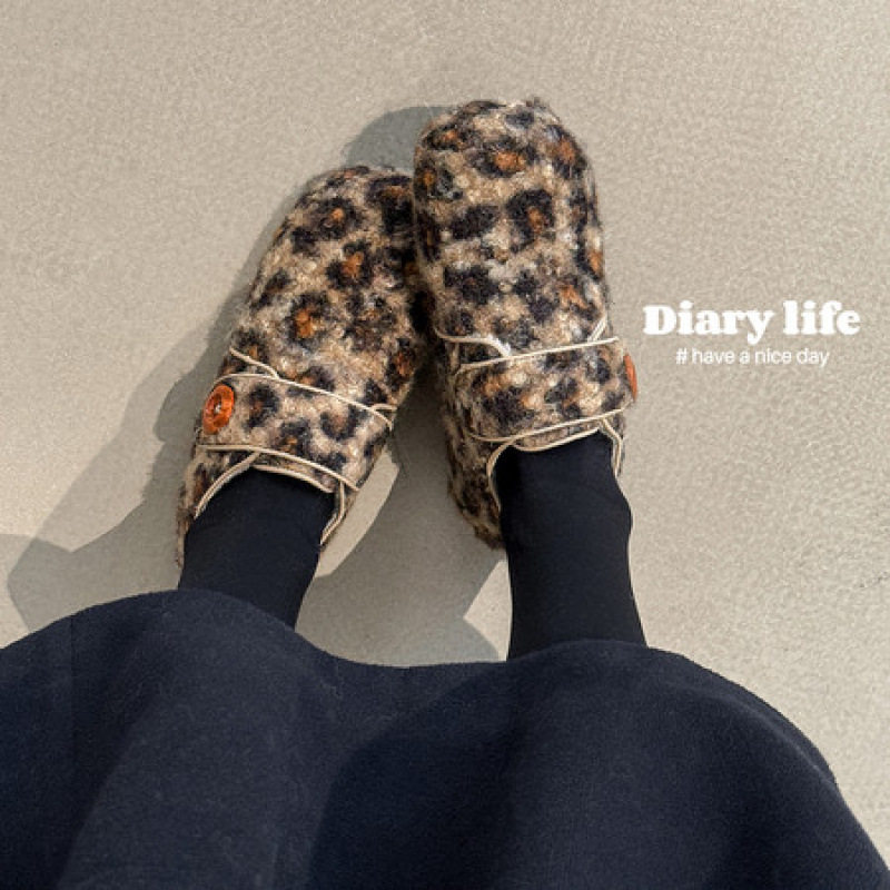 毛绒勃肯鞋女豹纹深口单鞋平底加绒毛毛鞋外穿懒人魔术贴棉鞋保暖,户外/登山/野营/旅行用品,登山鞋/徒步鞋,淘宝优惠券,粉丝福利购,淘宝优惠卷