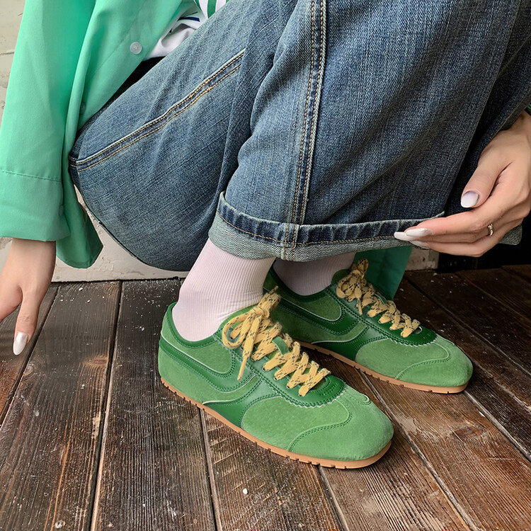 2024新款复古银色德训鞋女平底休闲鞋女款内增高小众轻便运动板鞋,户外/登山/野营/旅行用品,登山鞋/徒步鞋,淘宝优惠券,粉丝福利购,淘宝优惠卷