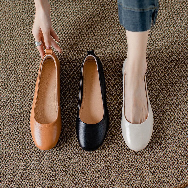 法式真皮软底小皮鞋春秋豆豆鞋瓢鞋圆头奶奶鞋浅口软皮单鞋女平底,户外/登山/野营/旅行用品,登山鞋/徒步鞋,淘宝优惠券,粉丝福利购,淘宝优惠卷