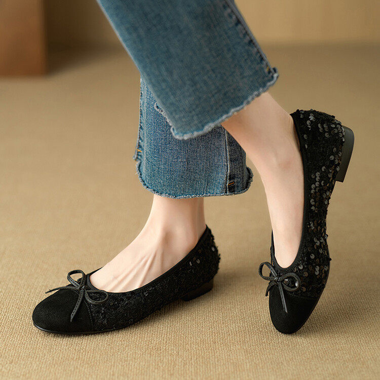 新款~复古蝴蝶结小香风豆豆鞋女粗跟亮片平底单鞋芭蕾舞单鞋夏季~,户外/登山/野营/旅行用品,登山鞋/徒步鞋,淘宝优惠券,粉丝福利购,淘宝优惠卷