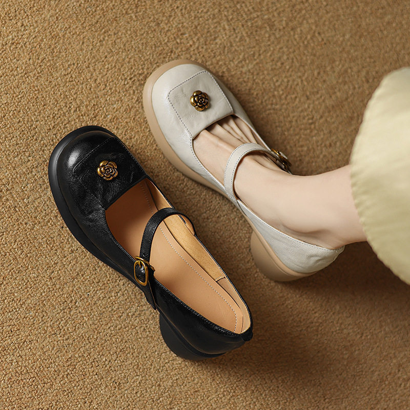 法式复古圆头山茶花粗跟浅口一字扣带玛丽珍单鞋2024秋百搭高跟鞋,户外/登山/野营/旅行用品,登山鞋/徒步鞋,淘宝优惠券,粉丝福利购,淘宝优惠卷