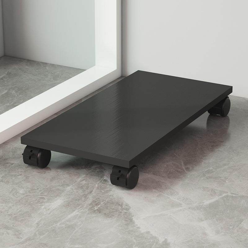 台式电脑主机托架桌下收纳置物架滑轮可移动机箱底座支架托盘拖板