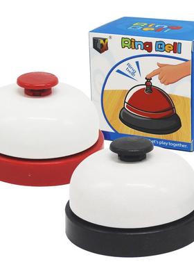 手按铃铛厨房传菜叫餐铃呼叫传唤铃宠物猫狗按铃训练器比赛抢答铃