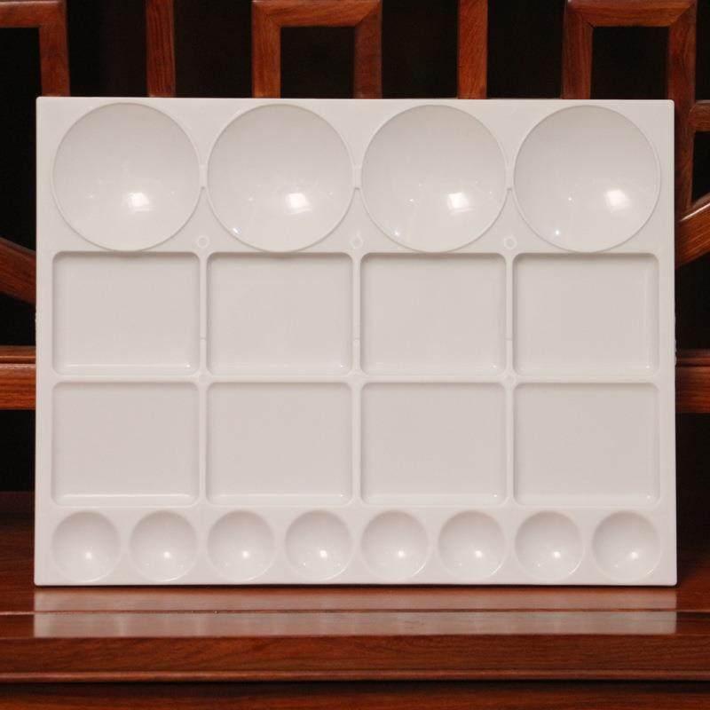 调色盘儿童方形圆形大号多用途颜料调色板水粉水彩美术调色盒