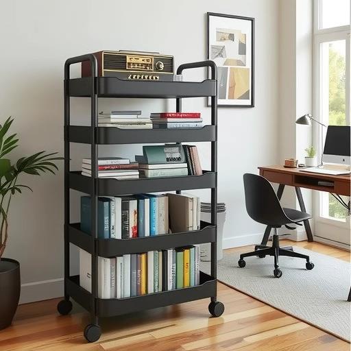 置物架小推车落地缝隙厨房多层移动浴室卫生间床边收纳储物书架子