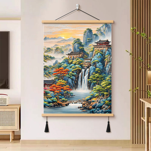 仙家堂口客厅堂屋山水画