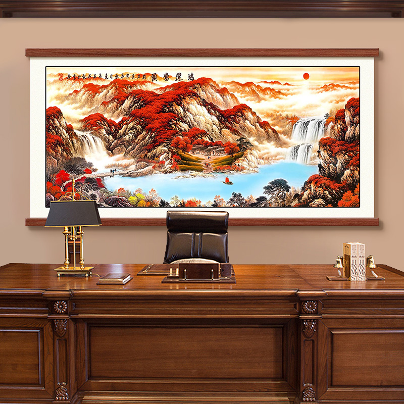 鸿运当头办公室装饰画