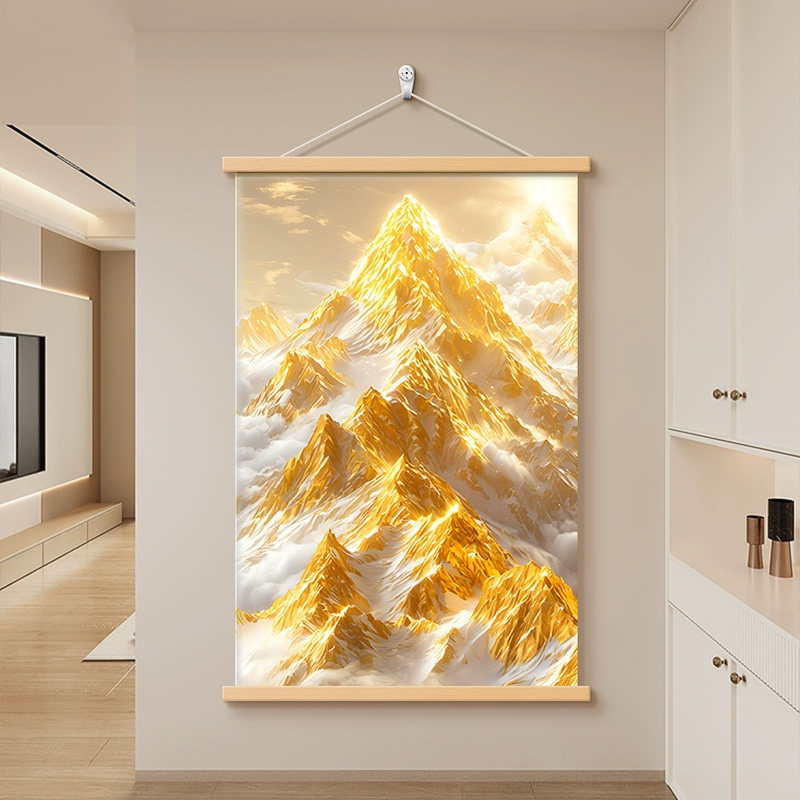 日照金山玄关高级感挂画