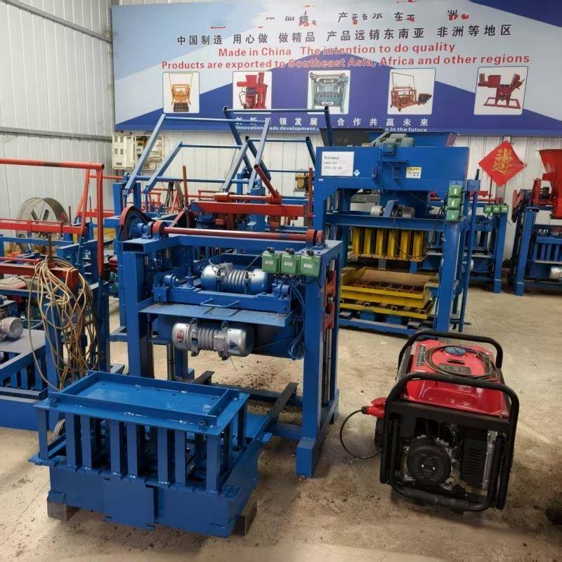 出口移动式柴油动力制砖机半自动水泥空心砖制砖机免烧制砖机