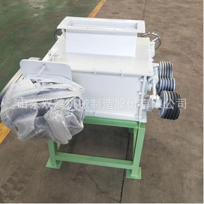 破碎机环形齿辊和直形齿辊破碎鸡饲料那种效果好猫砂颗粒粉碎机
