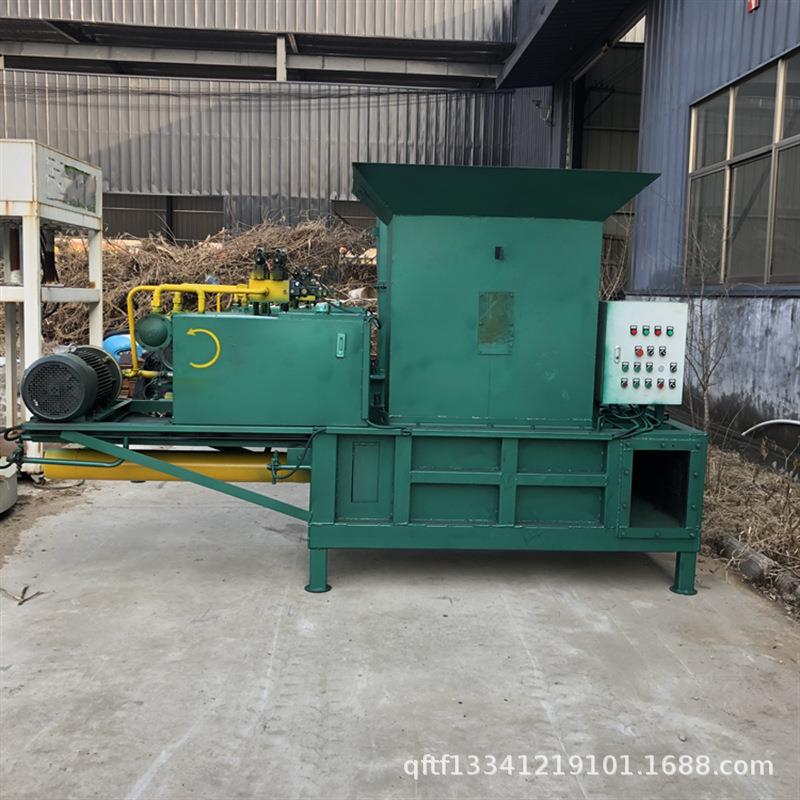 全自动木屑打包机稻草牧草花生皮压块打包机卧式套袋青储压块机