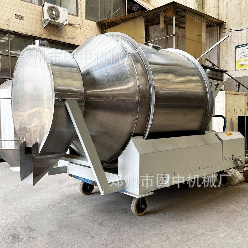 不锈钢滚筒搅拌机种子茶叶咸菜酱菜拌料机食品级药材调料混料机