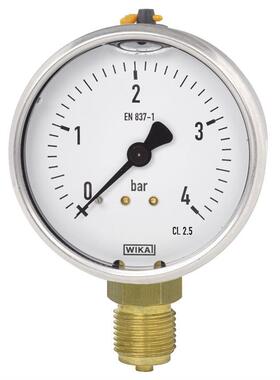 威卡WIKA抗震压力表80239011124/232.30NS63+990.36 0-16BAR,g1b