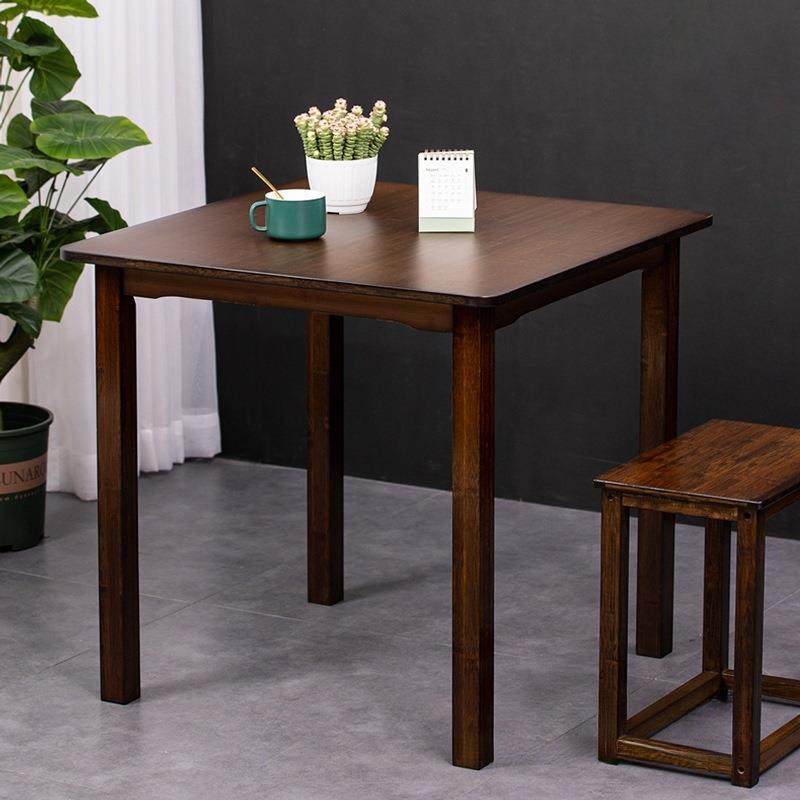 四方桌客厅餐桌正方形吃饭桌简约创意茶桌实木家用小户型学习桌竹,3C数码配件,USB灯,淘宝优惠券,粉丝福利购,淘宝优惠卷