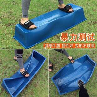 养猪设备食槽羊槽子喂羊食槽料槽塑料牛槽猪槽牛筋加厚黑色料槽水