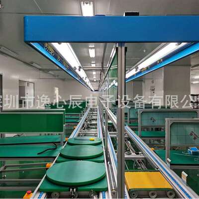 大港老化测试线非标制作电动滑板车总装手推流水线旋转式组装线