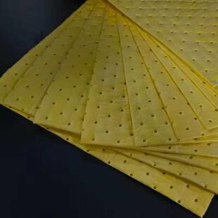 黄色吸液垫 强酸强碱溶剂专用 实验室危化品泄漏应急 环保焚烧